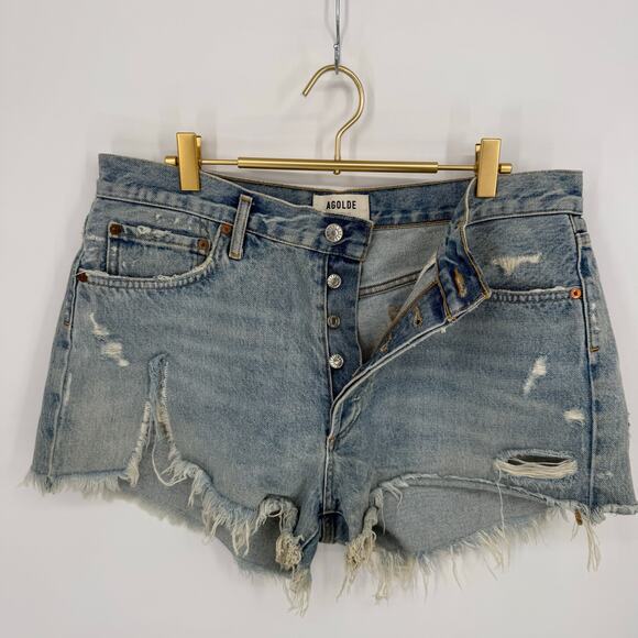 AGOLDE Parker Vintage Cut Off Short in Swapmeet A026-811 Cut 52393 Size 30 - Picture 2 of 8